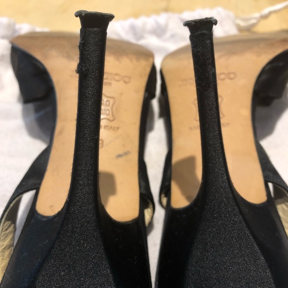 Jimmy Choo Satin Heels Size 39 - Picture 6 of 8